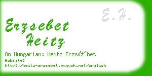 erzsebet heitz business card